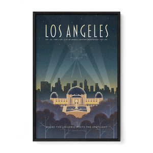 Los Angeles — Griffith Observatory – Fine Art Travel Poster