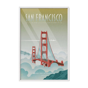 San Francisco — Golden Gate Bridge Fine Art Travel Poster