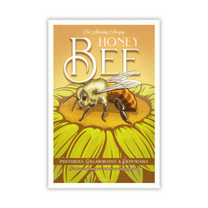 Honey Bee poster by Jonathan Rice unframed