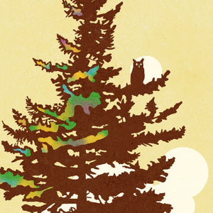 Great Smoky Mountains National Park vintage park poster detail close-up