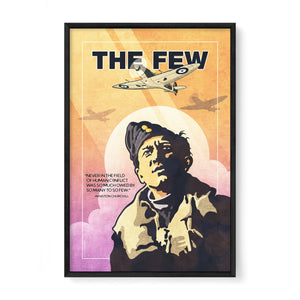 Supermarine Spitfire airplane wall art black frame