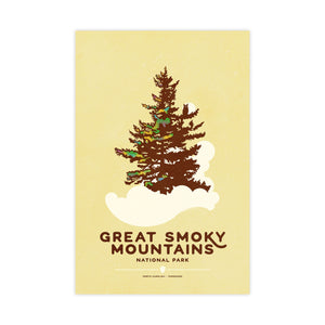Great Smoky Mountains National Park national park poster unframed print