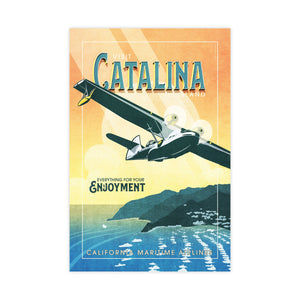Catalina aviation poster unframed print