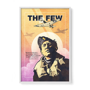 Supermarine Spitfire aviation print white frame display