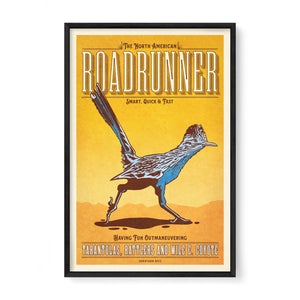 Roadunner poster by Jonathan Rice black frame