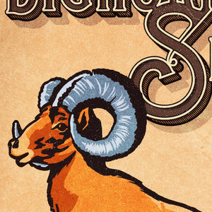Bighorn Sheep poster by Jonathan Rice detail mockup