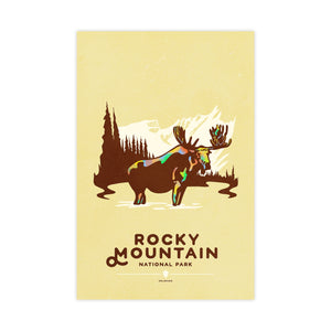 Rocky Mountain National Park national park poster unframed print