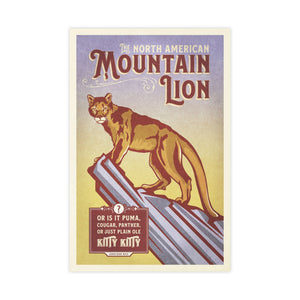 Mountain Lion poster by Jonathan Rice unframed