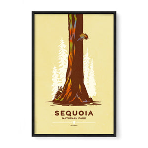 Sequoia National Park park wall art black frame