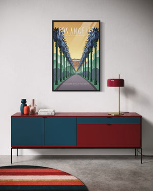 Los Angeles — Boulevards of Dreams - Fine Art Travel Poster