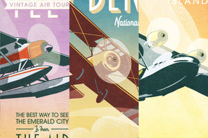 Vintage avaition series detail closeups