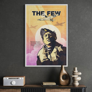 Supermarine Spitfire aviation art white frame office mockup