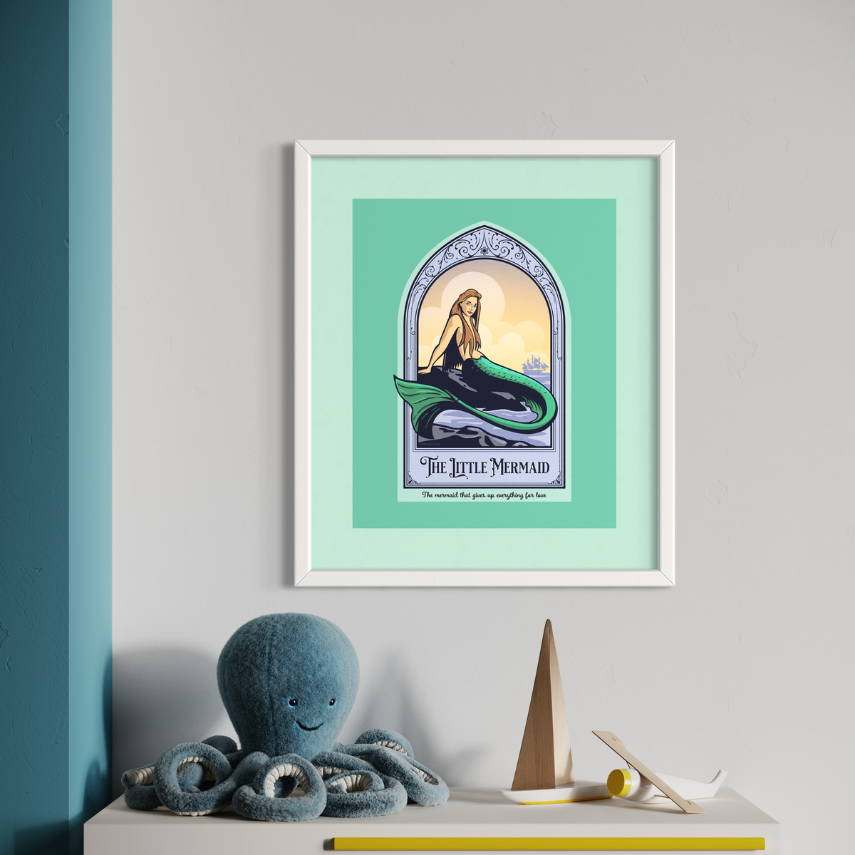 Littlest Mermaid Autographed Canvas Giclee