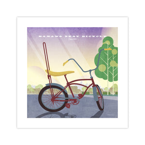 Unframed Banana Seat Bicycle vintage poster