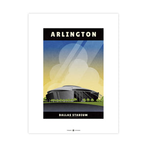 DALLAS STADIUM UNFRAMED PRINT