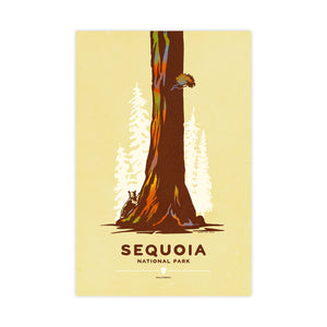 Sequoia National Park national park poster unframed print