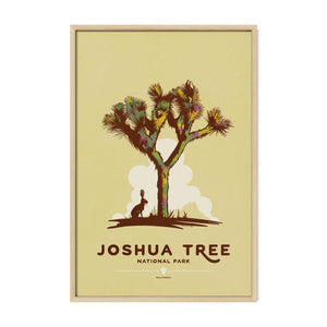 Joshua Tree National Park national park print oak frame display