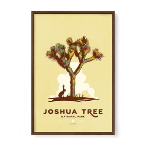 Joshua Tree National Park park wall art walnut frame