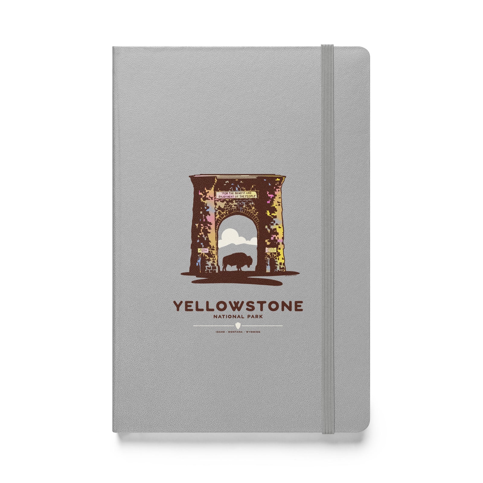 This custom, Yellowstone National Park, silver hardcover notebook will be a great daily companion whenever you need to put your thoughts down on paper! 