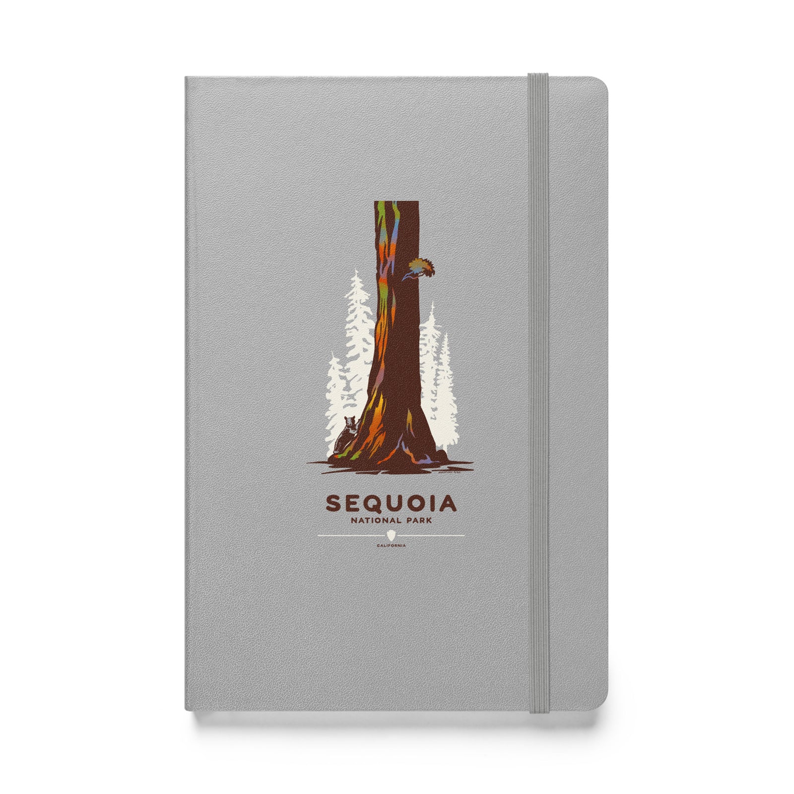 This custom, Sequoia National Park, silver hardcover notebook will be a great daily companion whenever you need to put your thoughts down on paper! 