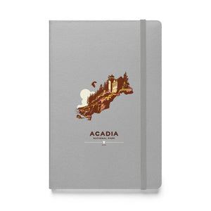 This custom, Acadia National Park, silver hardcover notebook will be a great daily companion whenever you need to put your thoughts down on paper! 