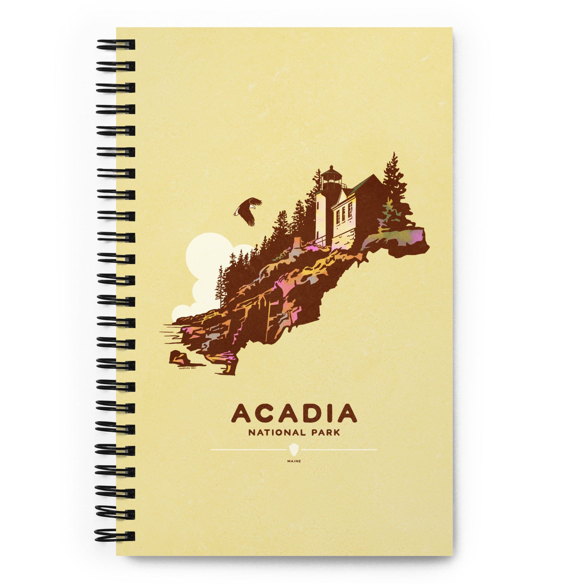 This custom, Acadia National Park, spiral notebook with 140 pages, will be a great daily companion whenever you need to put your thoughts down on paper! 