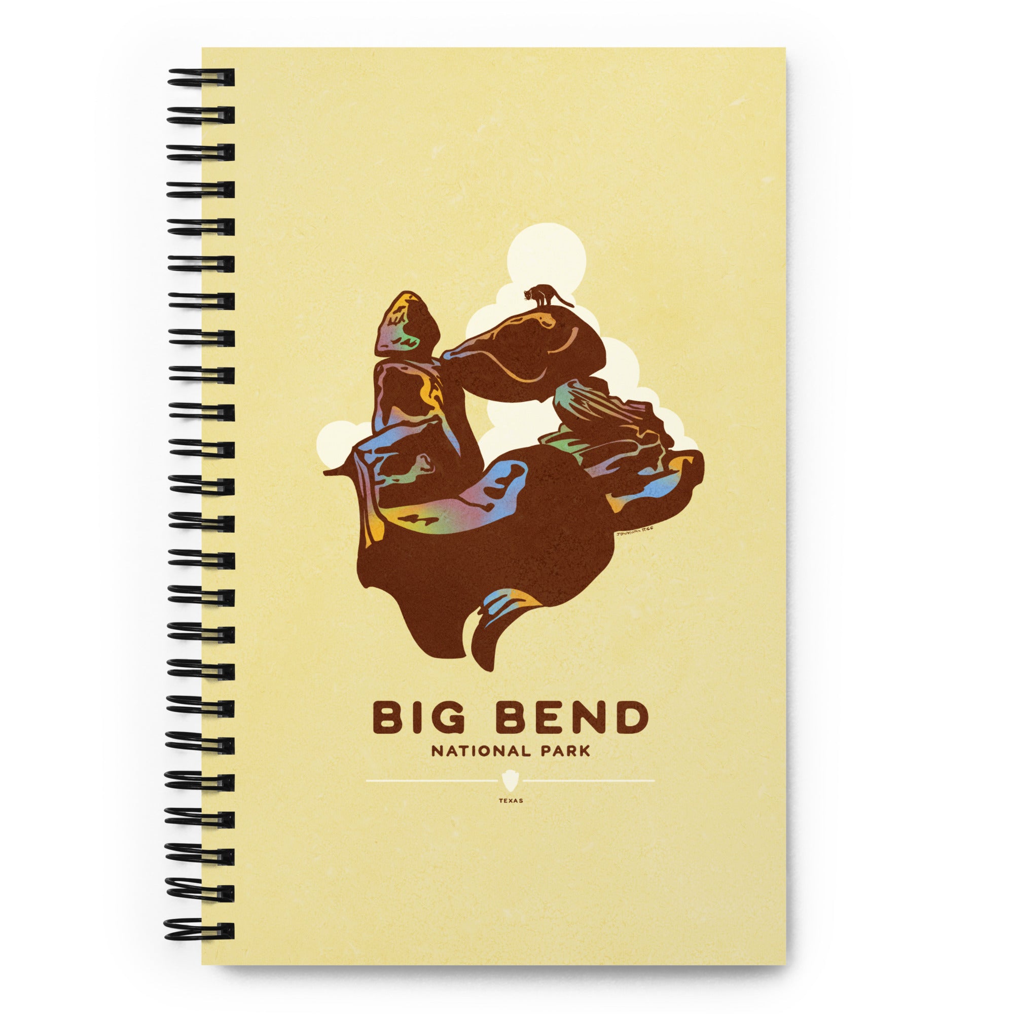 This custom, Big Bend National Park, wire-bound notebook will be a great daily companion whenever you need to put your thoughts down on paper! 
