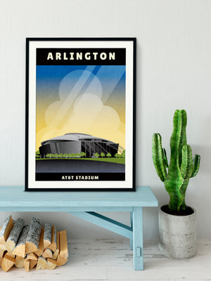AT&T Stadium Dallas, Texas Poster Giclee Art Print