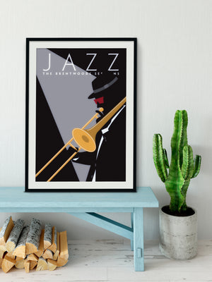 Jazz Guitar Giclee Art Print